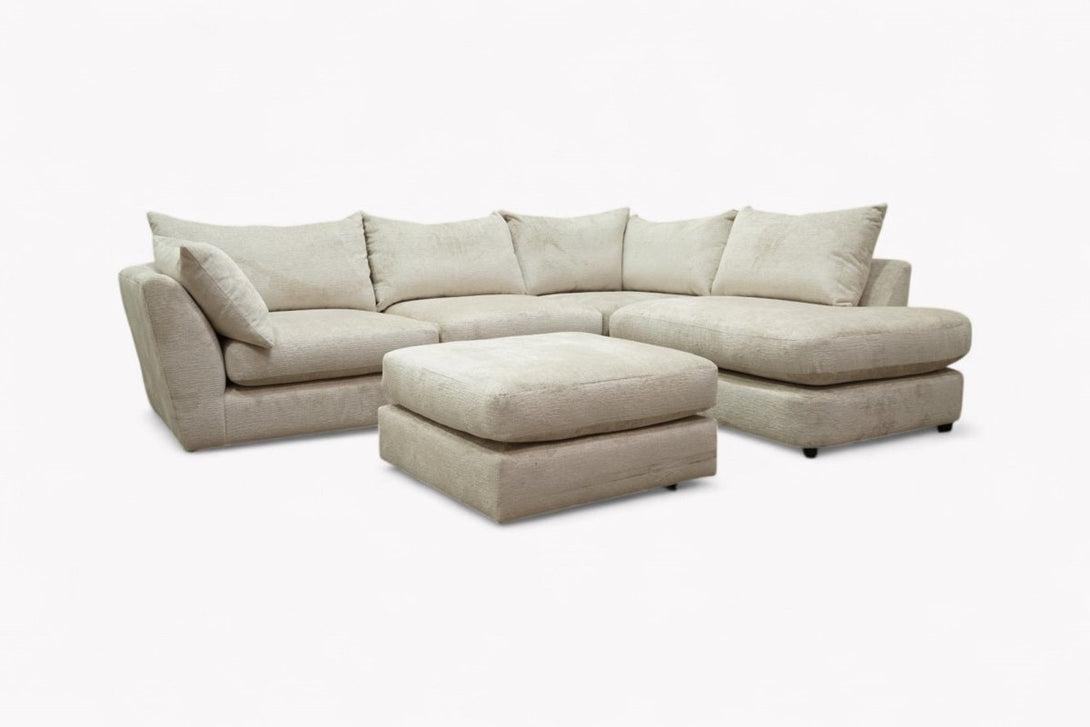 Revolver RHF Corner End Chaise Sofa, Cookie Crumble