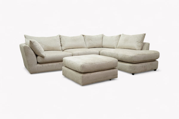 Revolver RHF Corner End Chaise Sofa, Cookie Crumble