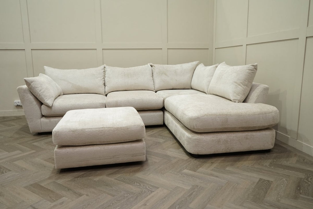 Revolver RHF Corner End Chaise Sofa, Cookie Crumble