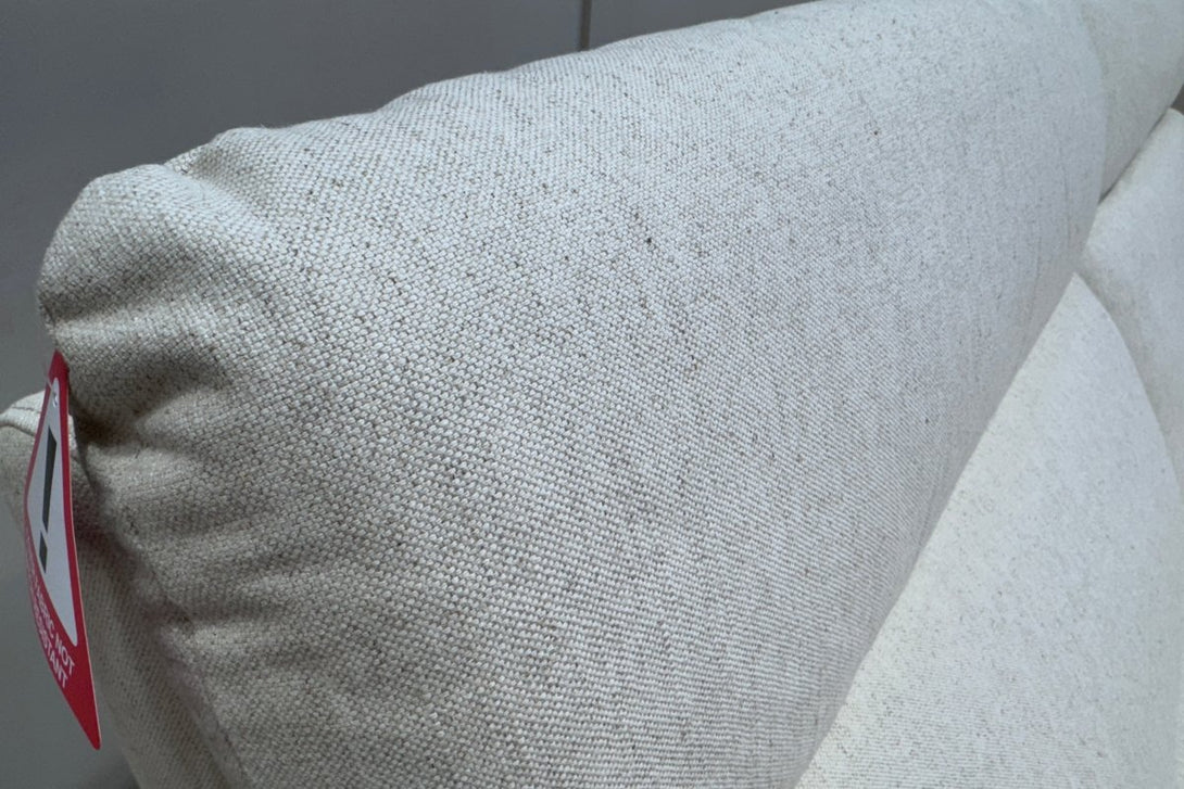 Ridley Large 3 Seater Sofa, Easy Clean Natural Linen