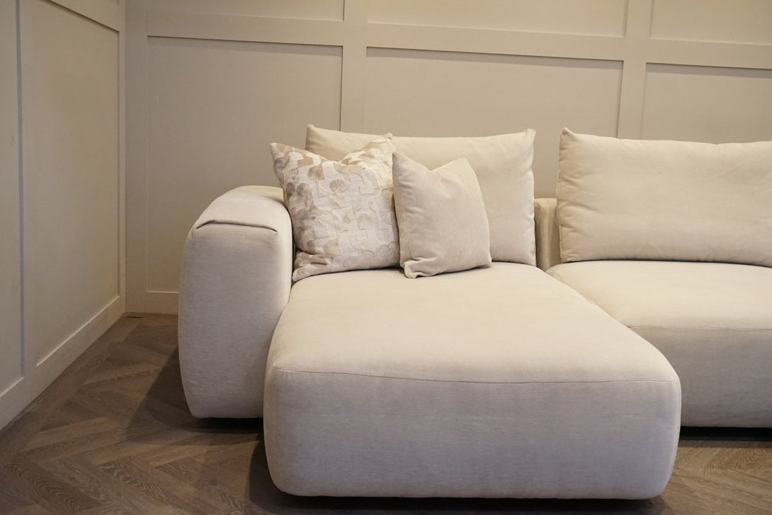 Rocco Large LHF Chaise Sofa, Dusky Ecru