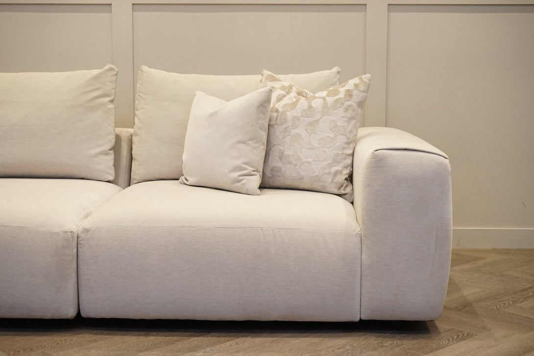 Rocco Large LHF Chaise Sofa, Dusky Ecru