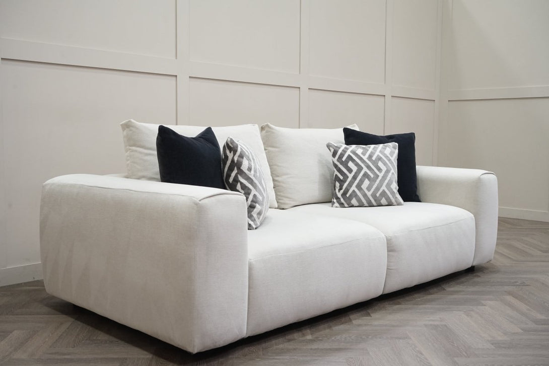 Rocco Large Sofa & Stool, Tuscan Ivory