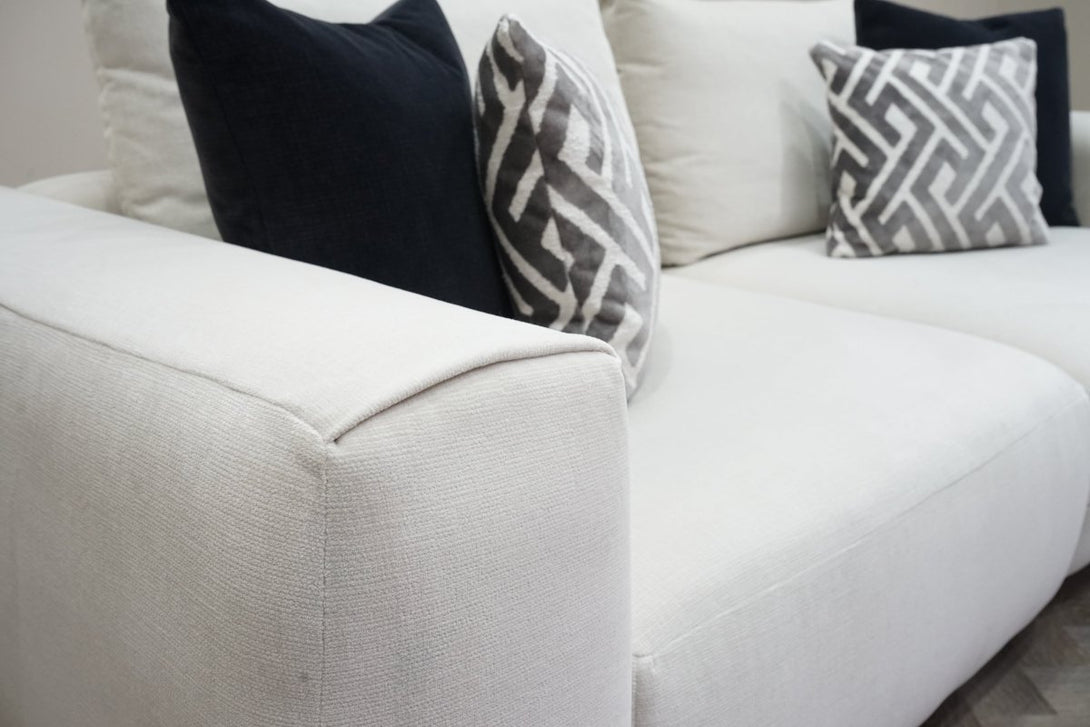 Rocco Large Sofa & Stool, Tuscan Ivory