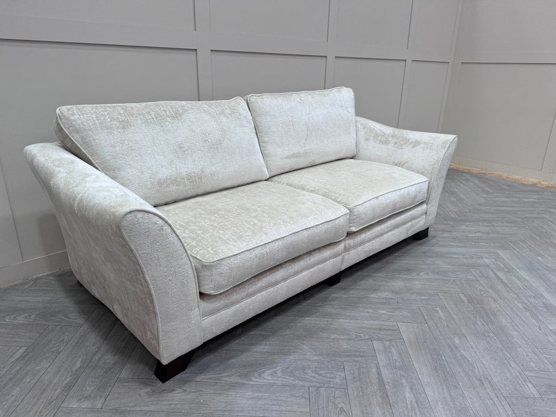 Roma 4 Seater Sofa, Finesse Silver