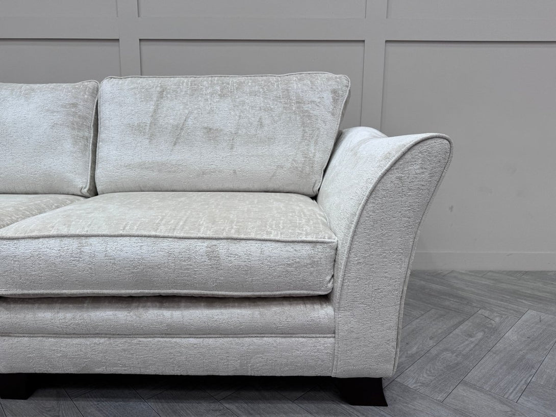 Roma 4 Seater Sofa, Finesse Silver