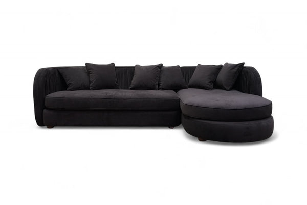 Ruche RHF Corner Chaise End, Plush Chocolate
