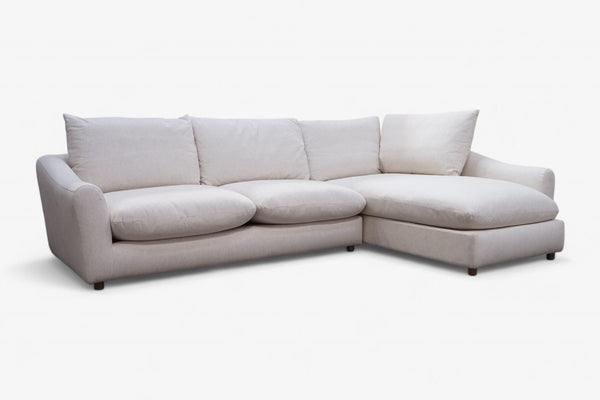 Salcombe RHF Chaise End Sofa, Natural Native Linen