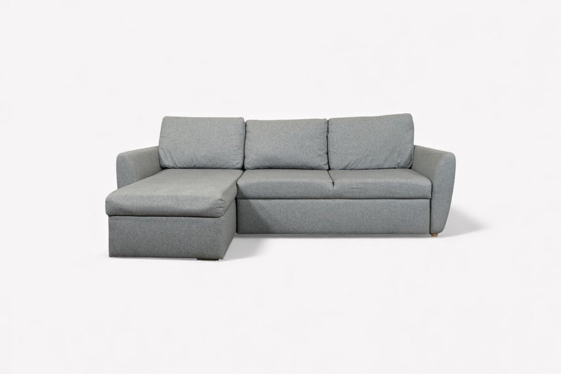 Sansa Splayed Arm Sofa Bed with Storage, Saga Grey