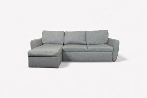 Sansa Splayed Arm Sofa Bed with Storage, Saga Grey