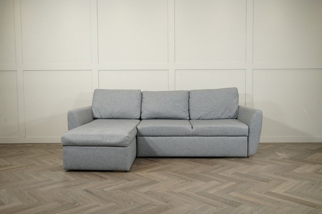 Sansa Splayed Arm Sofa Bed with Storage, Saga Grey