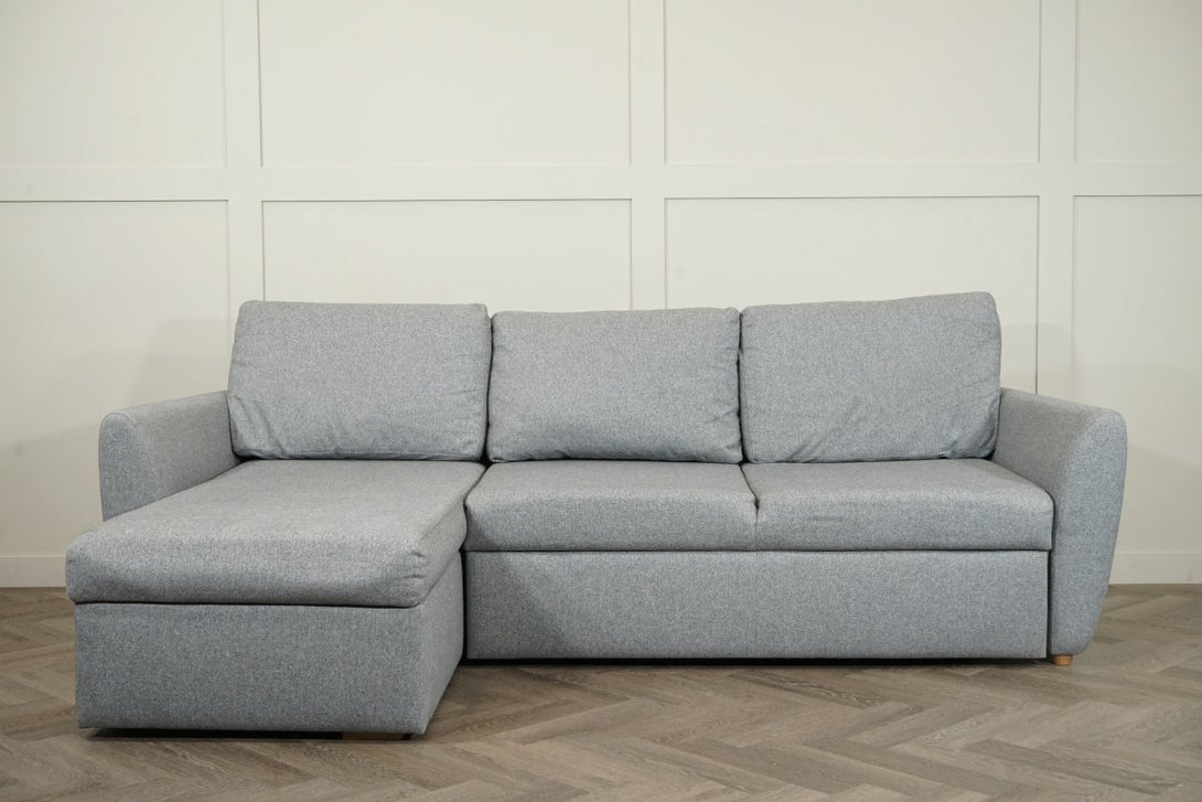 Sansa Splayed Arm Sofa Bed with Storage, Saga Grey
