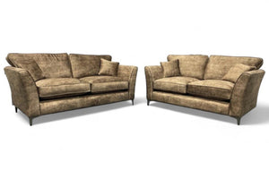 Sasha 3 & 2 Seater Classic Back Sofa Set, Dove Nutmeg