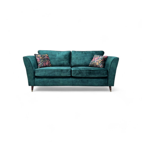 Sasha 3 Seater Classic Back Sofa, Milano Emerald