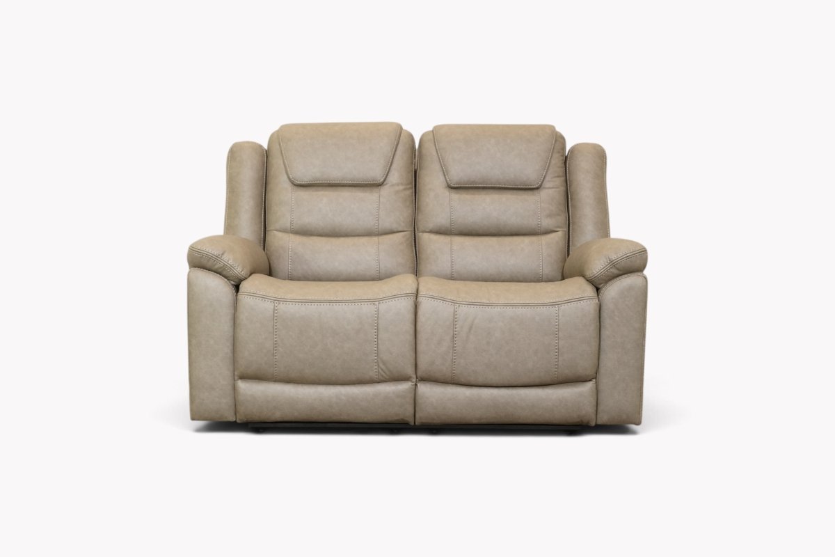 Saturn Fabric 2 Seater Manual Reclining Sofa, Marble Grey