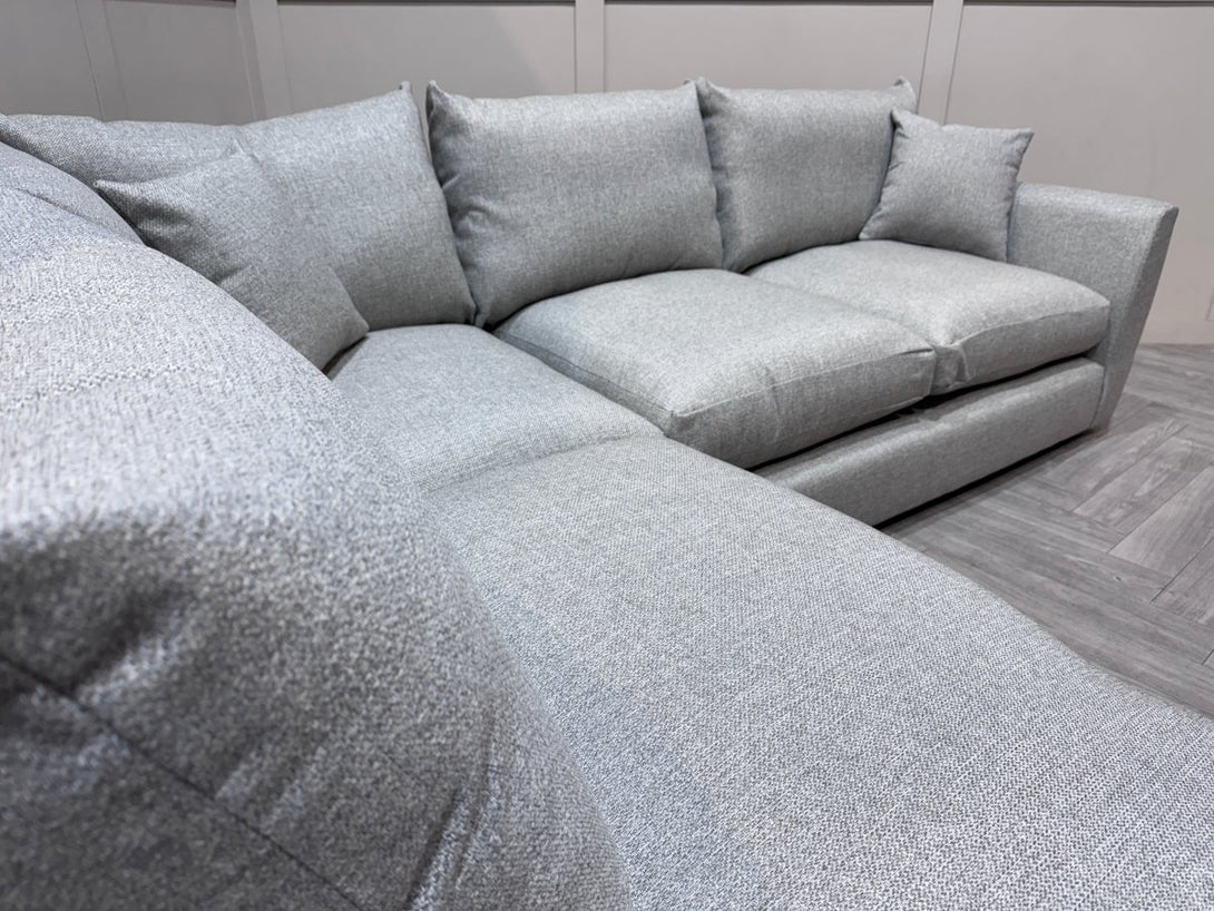 Seattle LHF Corner Sofa, Bentory Silver