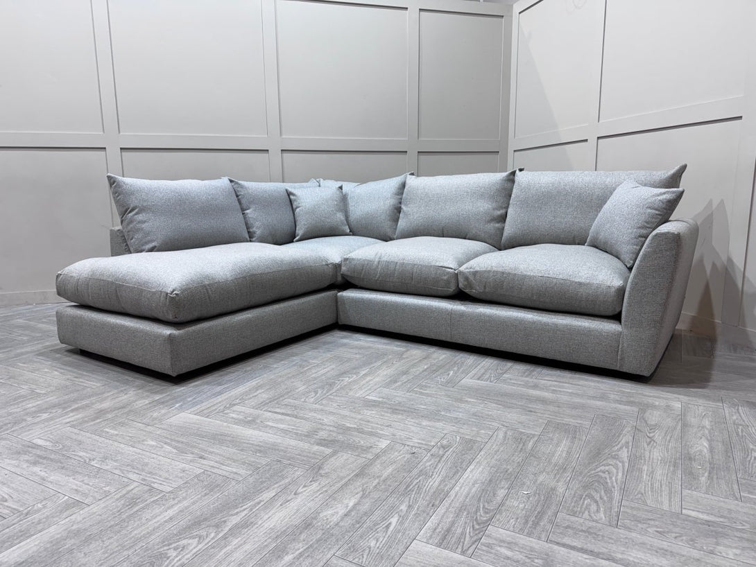 Seattle LHF Corner Sofa, Bentory Silver