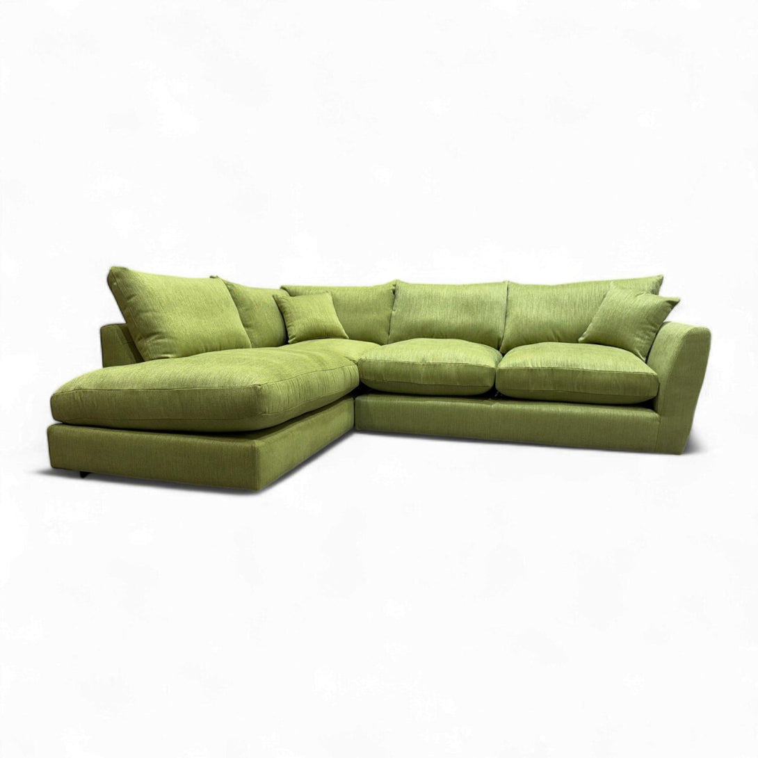 Seattle LHF Corner Sofa, Hollis Lime