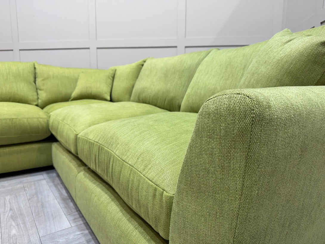 Seattle LHF Corner Sofa, Hollis Lime