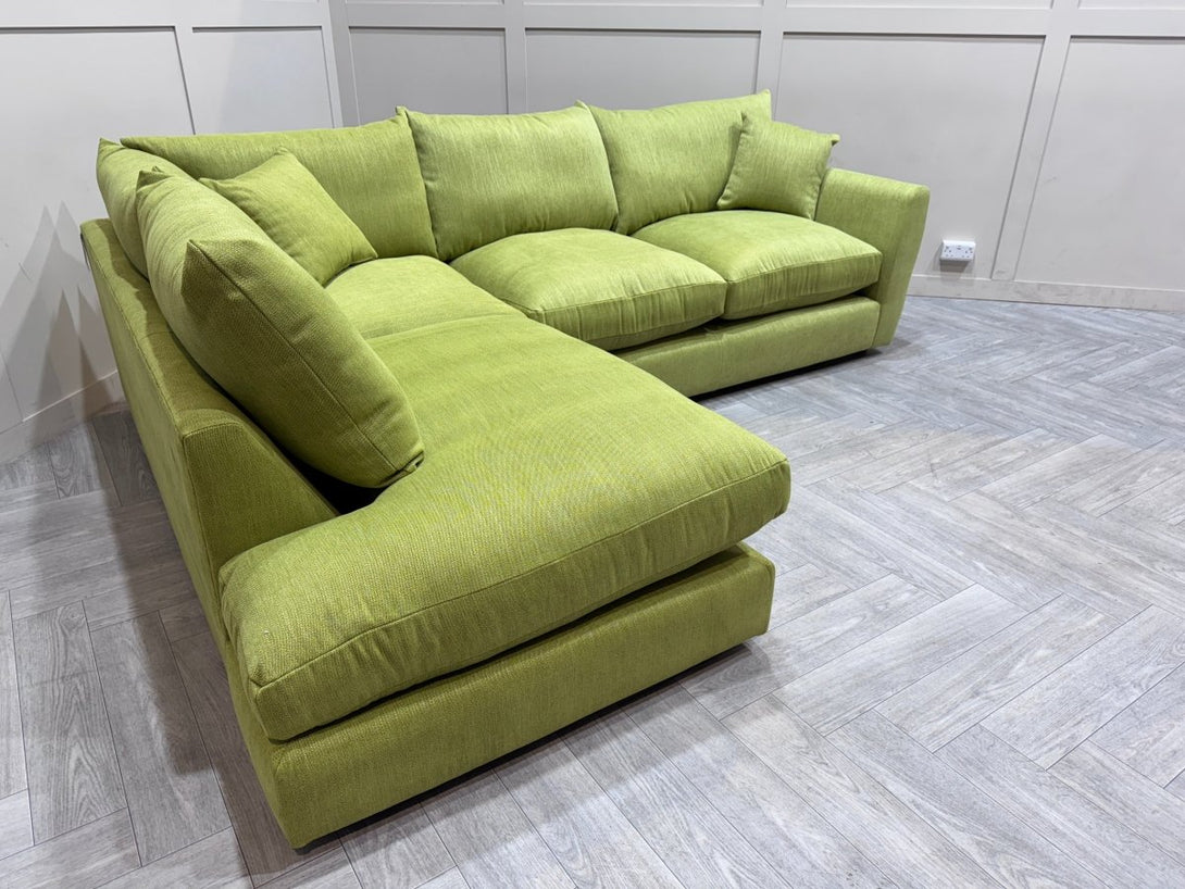 Seattle LHF Corner Sofa, Hollis Lime