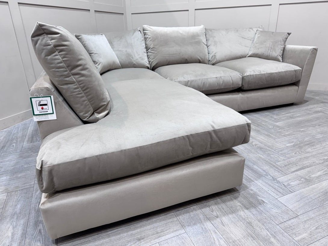 Seattle LHF Corner Sofa, Lumino Platinum