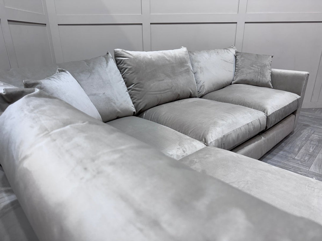 Seattle LHF Corner Sofa, Lumino Platinum