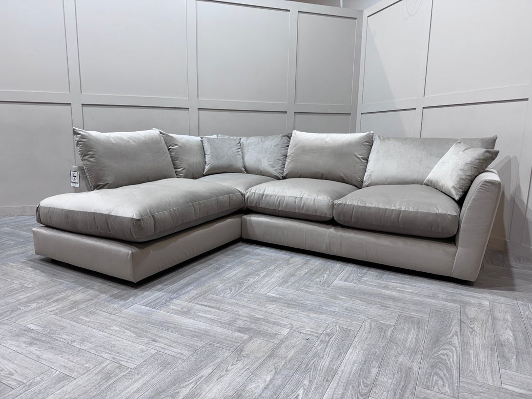 Seattle LHF Corner Sofa, Lumino Platinum