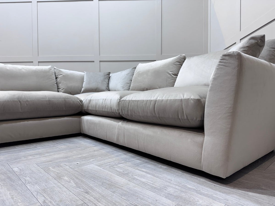 Seattle LHF Corner Sofa, Lumino Platinum