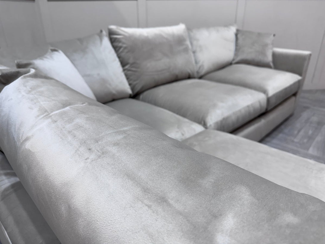 Seattle LHF Corner Sofa, Lumino Platinum