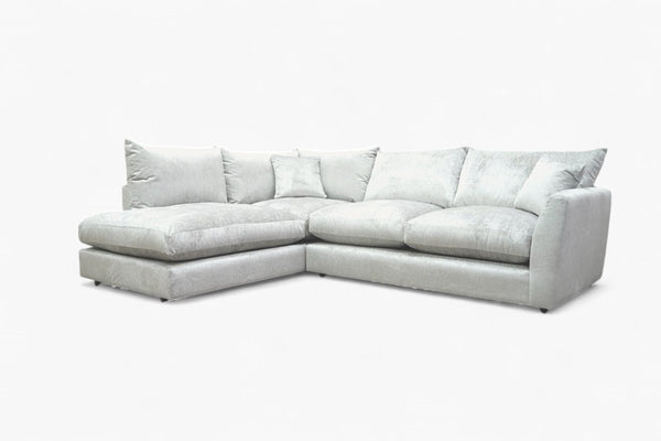 Seattle LHF Corner Sofa, Willow Silver