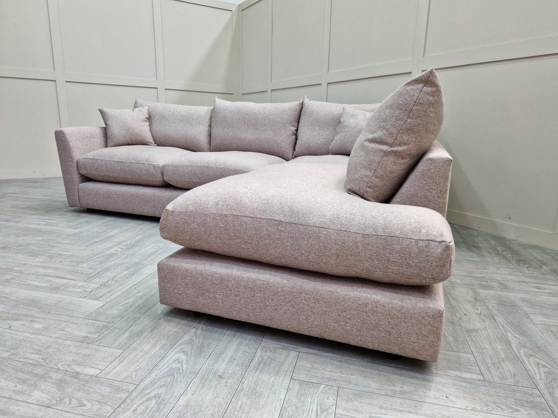 Seattle RHF Corner Sofa, Cobblestone