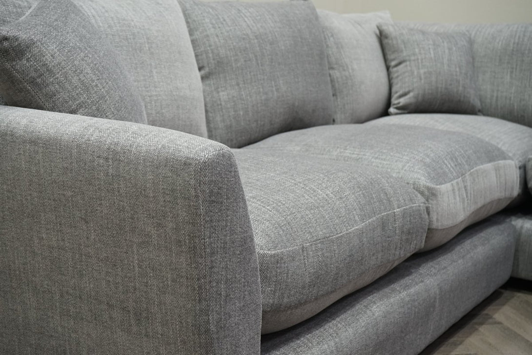 Seattle RHF Corner Sofa, Delta Charcoal