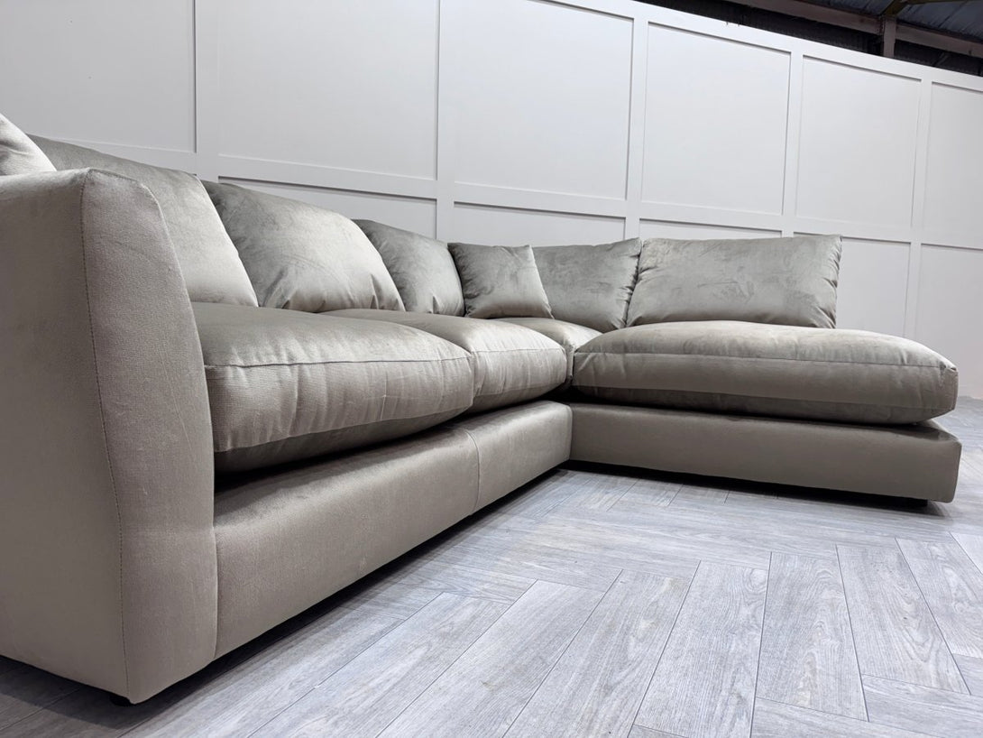 Seattle RHF Corner Sofa, Malta Taupe