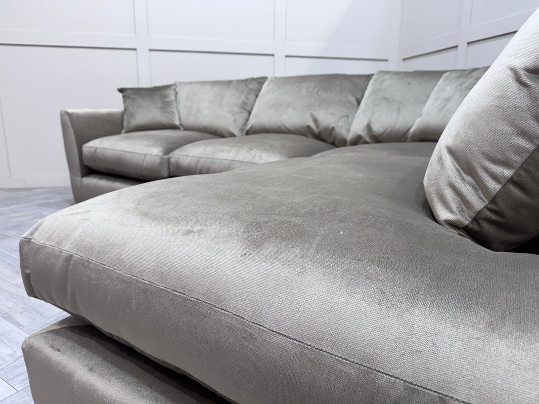 Seattle RHF Corner Sofa, Malta Taupe