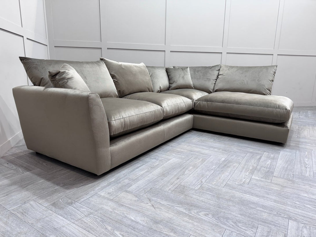 Seattle RHF Corner Sofa, Malta Taupe