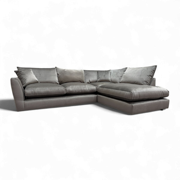 Seattle RHF Corner Sofa, Malta Taupe