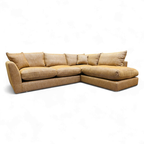 Seattle RHF Corner Sofa, Mustard