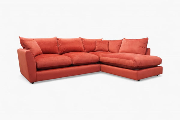 Seattle RHF Corner Sofa, Opulence Sunset