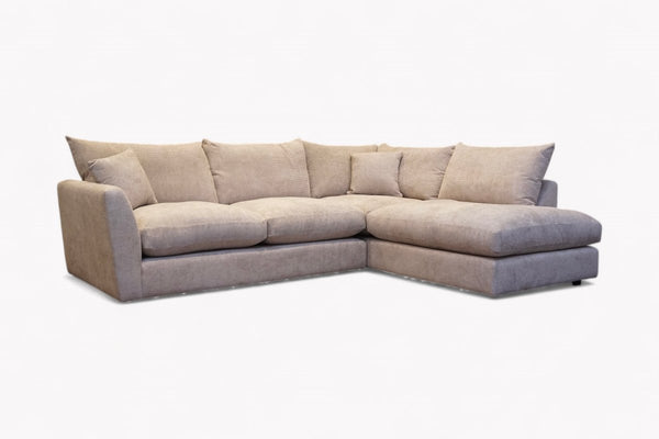 Seattle RHF Corner Sofa, Rutland Stone