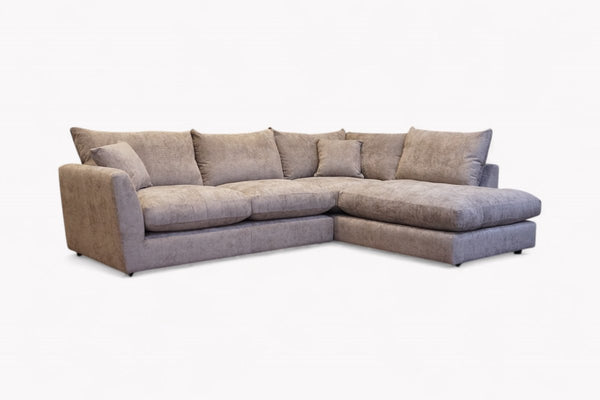 Seattle RHF Corner Sofa, Rutland Truffle
