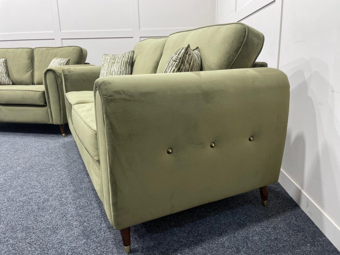 Seville 3 & 2 Seater Sofa Set, Plush Khaki