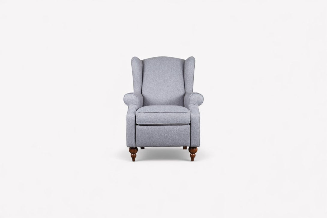 Sherlock Fabric Recliner Armchair, Tweed Grey