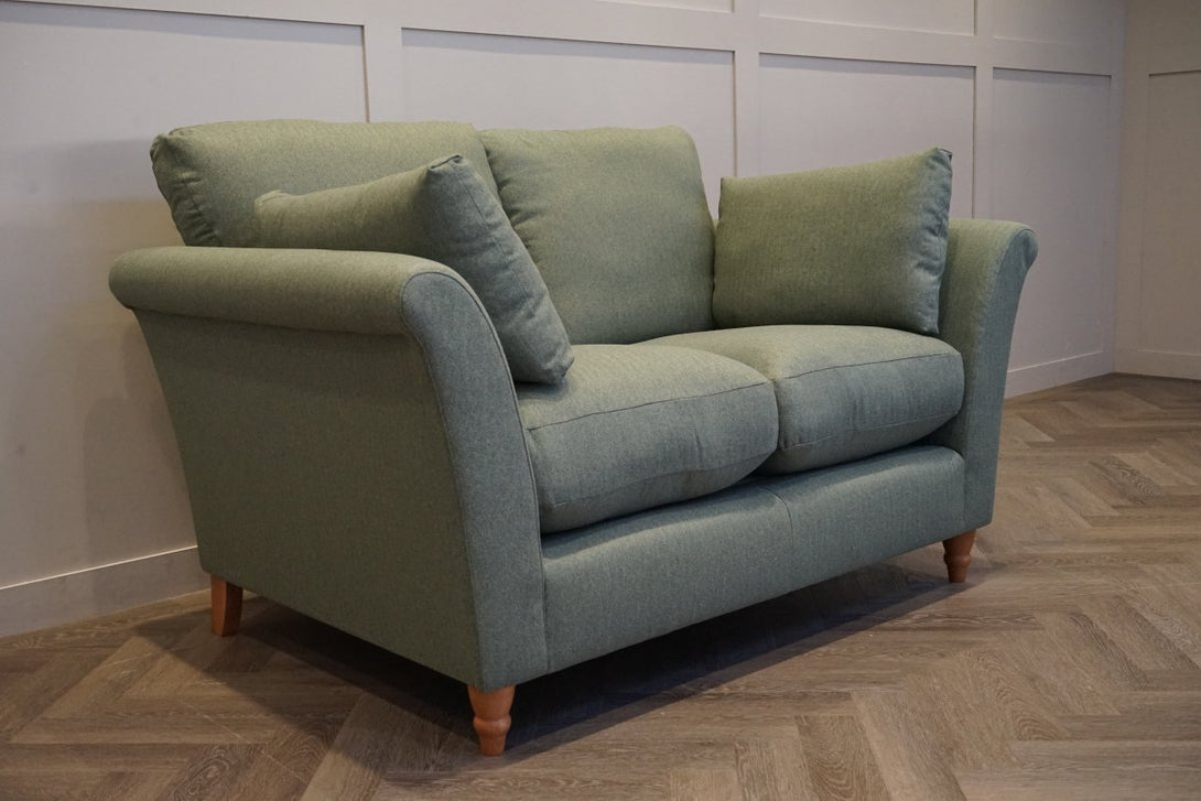 Sienna 2 Seater Sofa & Snuggle Chair, Brushed Tweed Green