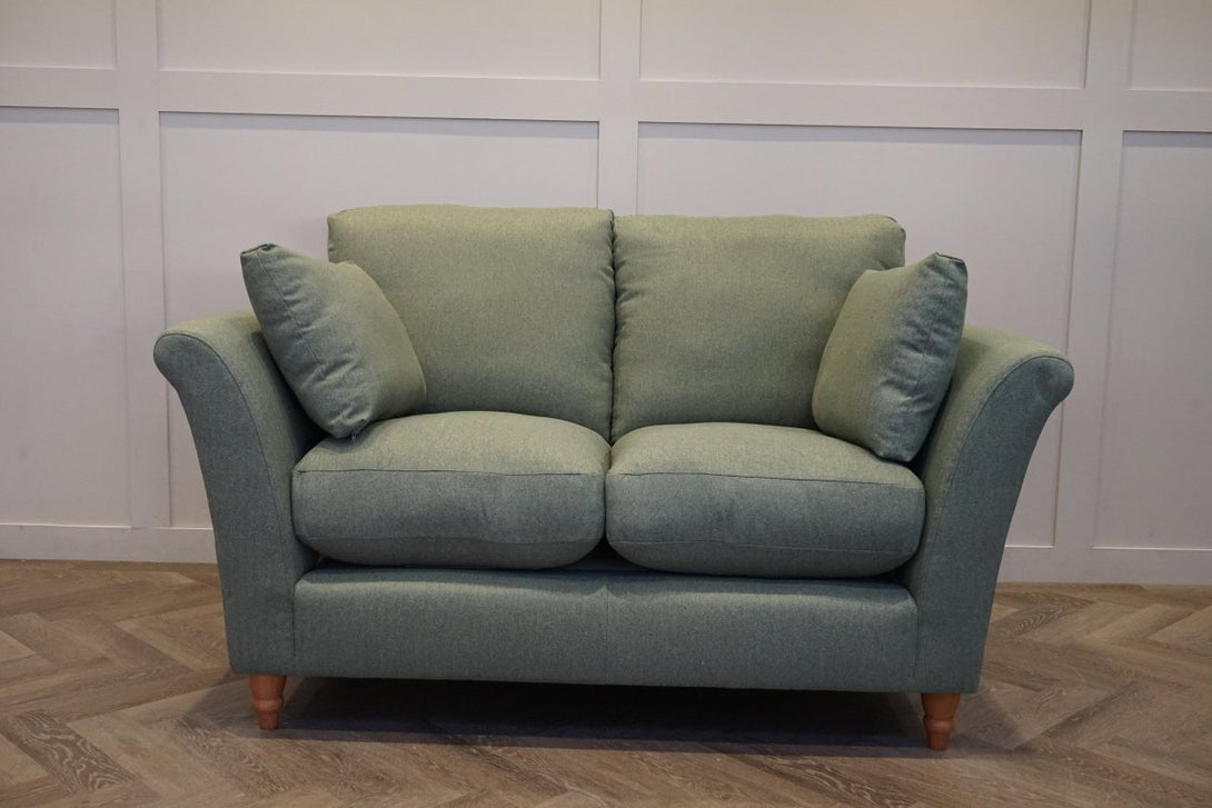 Sienna 2 Seater Sofa & Snuggle Chair, Brushed Tweed Green