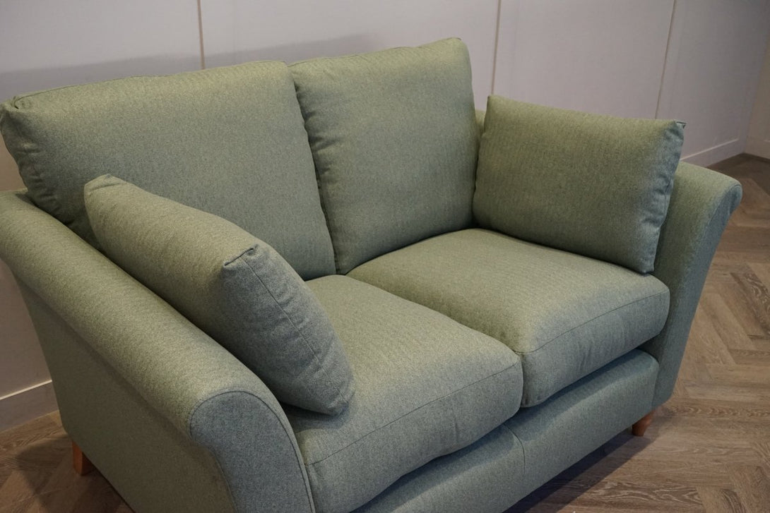 Sienna 2 Seater Sofa & Snuggle Chair, Brushed Tweed Green