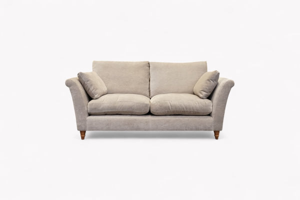 Sienna Large 3 Seater Sofa, Plush Chenille Light Grey