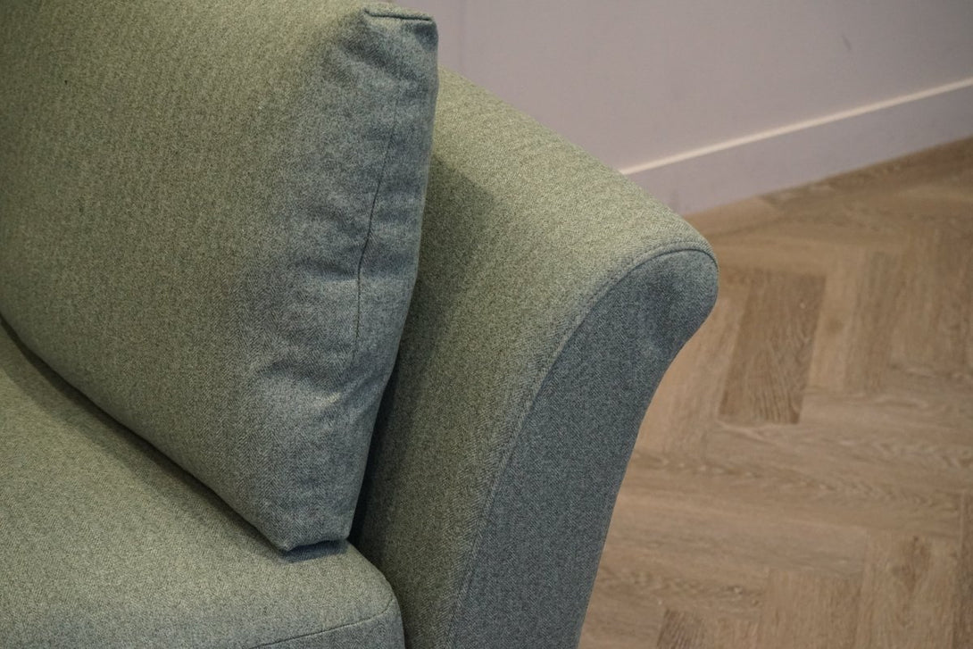 Sienna Small 2 Seater Sofa, Brushed Tweed Green