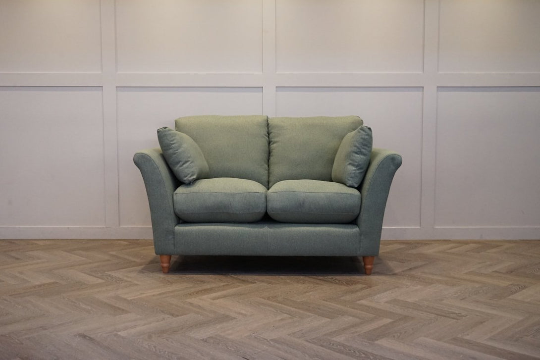 Sienna Small 2 Seater Sofa, Brushed Tweed Green