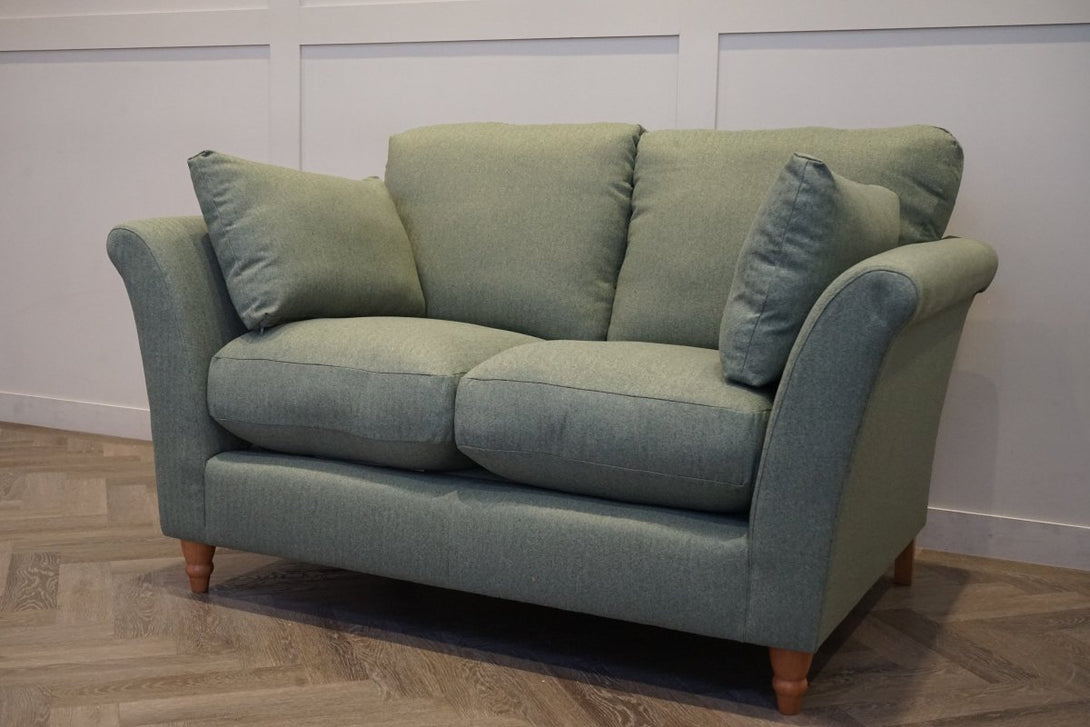 Sienna Small 2 Seater Sofa, Brushed Tweed Green