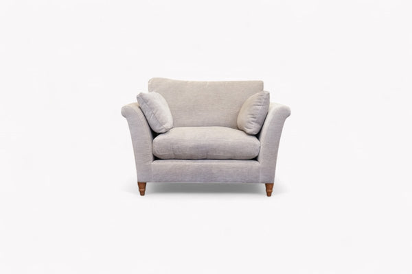 Sienna Snuggler, Plush Chenille Light Grey